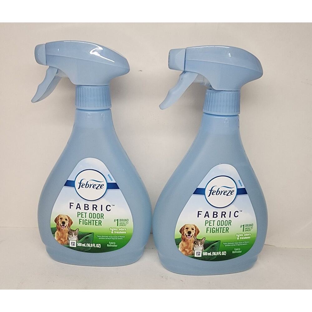 Febreze Odor-Fighting Fabric Refresher Pet Odor Fighter, 16.9Oz, Pack of 2